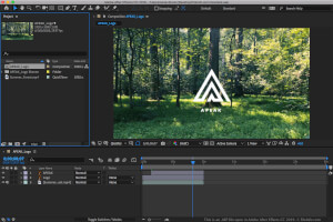Screenshot af en .aep-fil i Adobe After Effects CC 2019