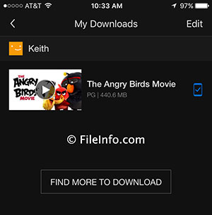 Skærmbillede af en .nfv-fil i Netflix 9.0.1 i iOS 10.1.1