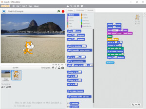 Skærmbillede af en .sb2-fil i MIT Scratch 2