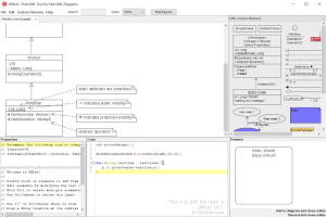 Skærmbillede af en .uxf-fil i UMLet 14.2