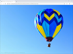 Screenshot af en .webp-fil i Google Chrome 75