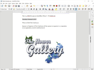 Screenshot af en .wps-fil i LibreOffice Writer 5